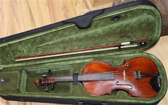 A Maidstone student violin and bow